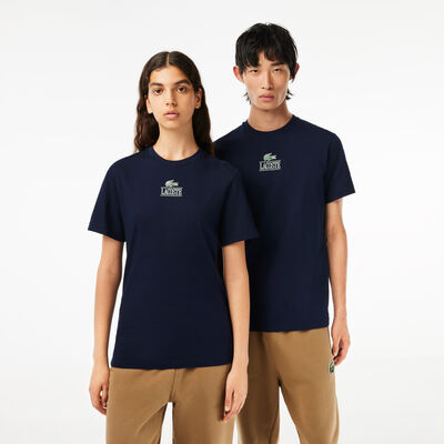 Regular Fit Cotton Jersey Branded T-shirt