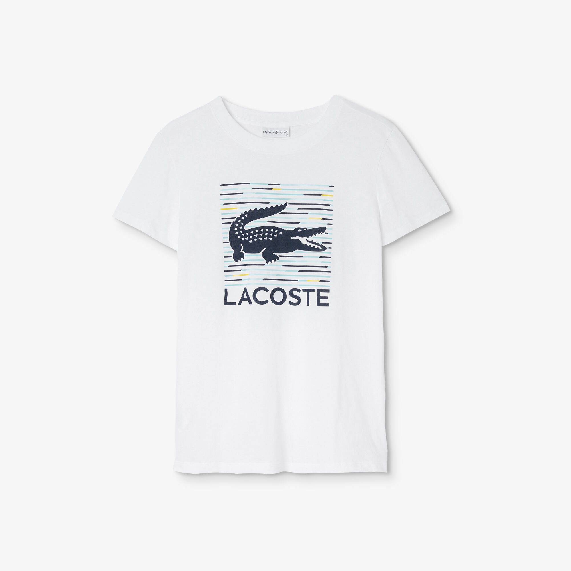 Women's Lacoste SPORT Graphic Logo Flowing Cotton Tennis T-shirt