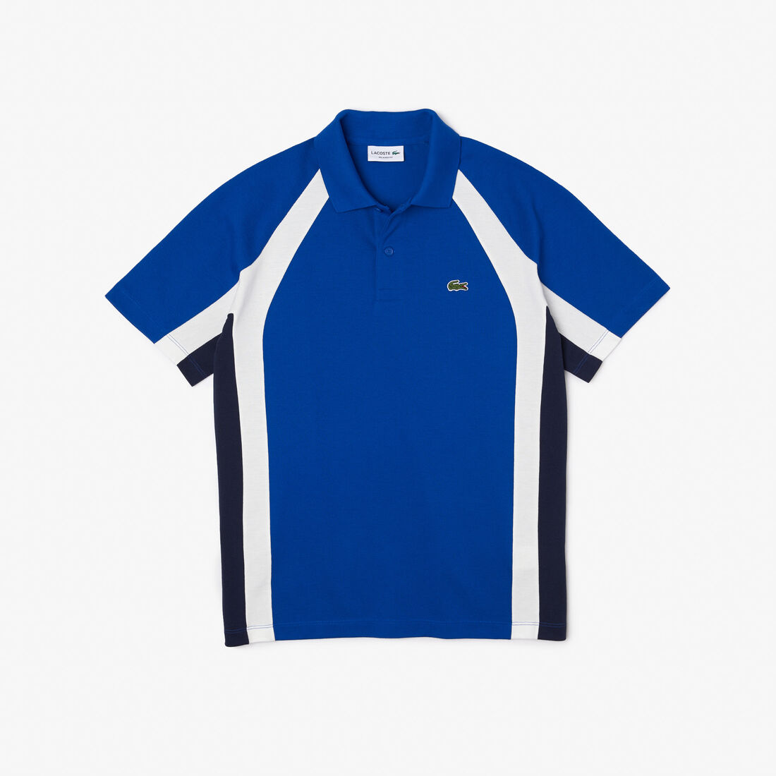 Men’s Lacoste Cotton Mini-Piqué Colourblock Polo Shirt