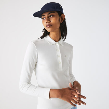 Women’s Slim Fit Stretch Piqué Lacoste Polo Shirt