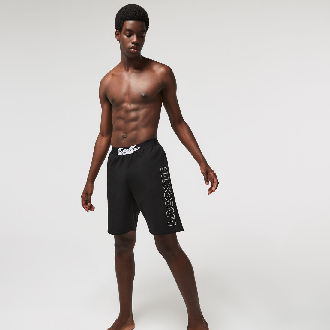 Men's Branded Cotton Fleece Indoor Shorts