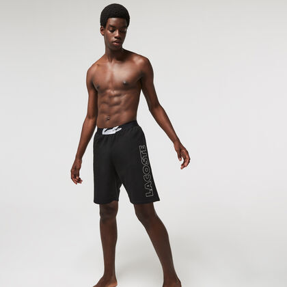 Men's Branded Cotton Fleece Indoor Shorts