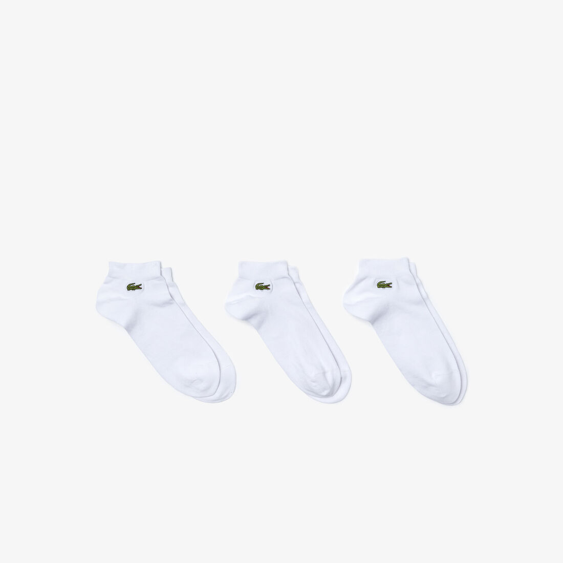 Men's Three-Pack Of Lacoste SPORT Low-Cut Cotton Socks