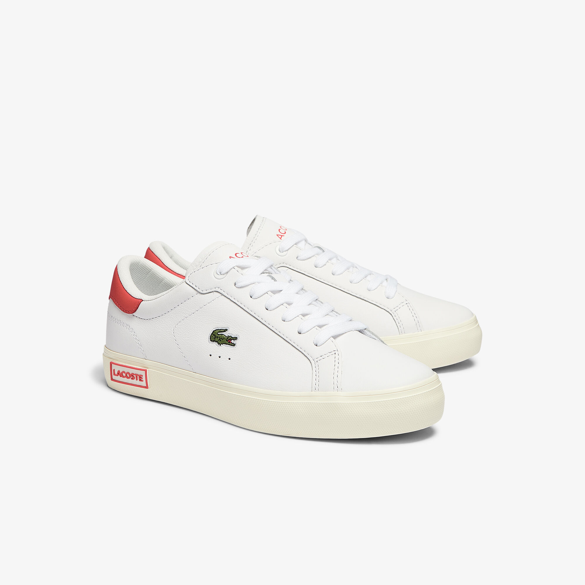 Women's Powercourt Leather Popped Heal Trainers