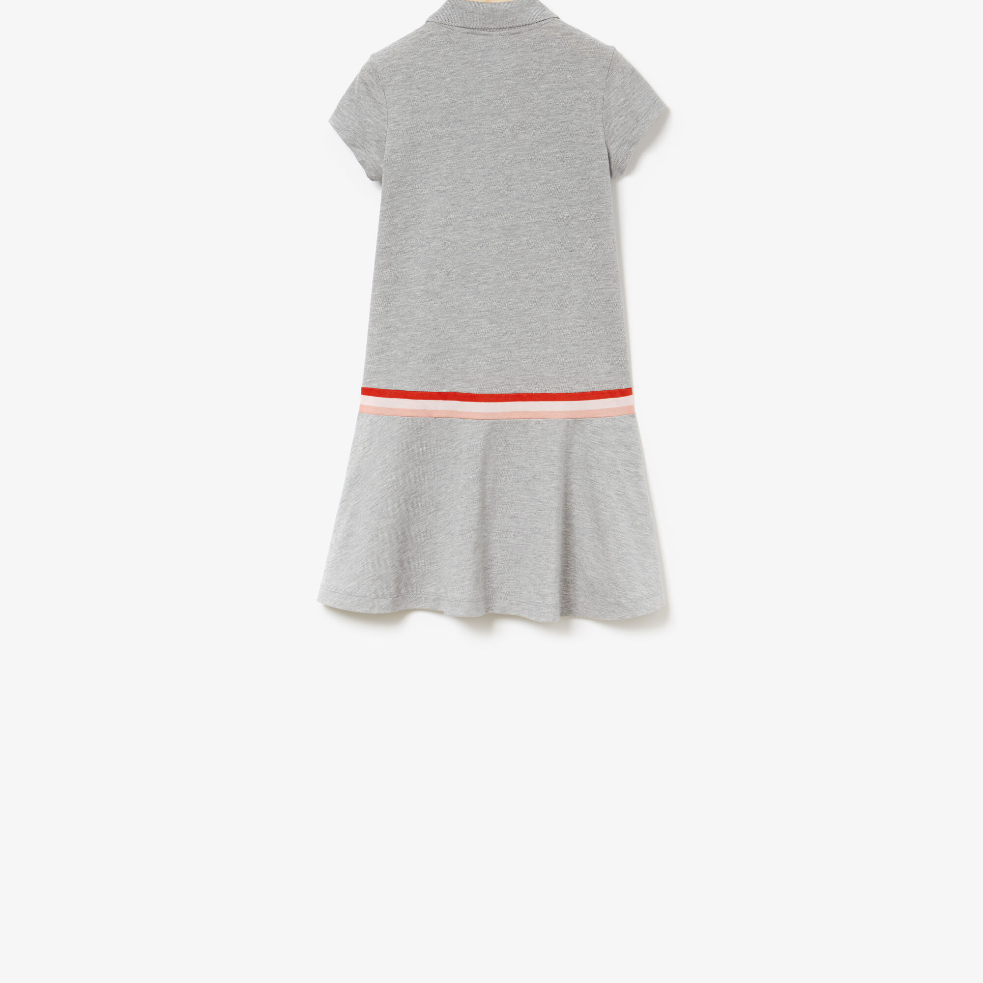 Girls' Pleated Cotton Petit Piqué Polo Dress