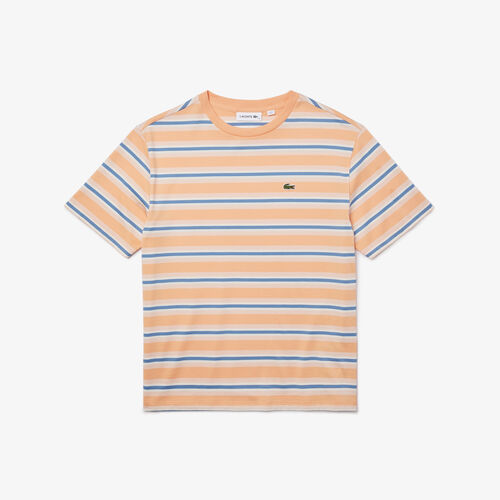 Women’s Crew Neck Striped Cotton T-shirt