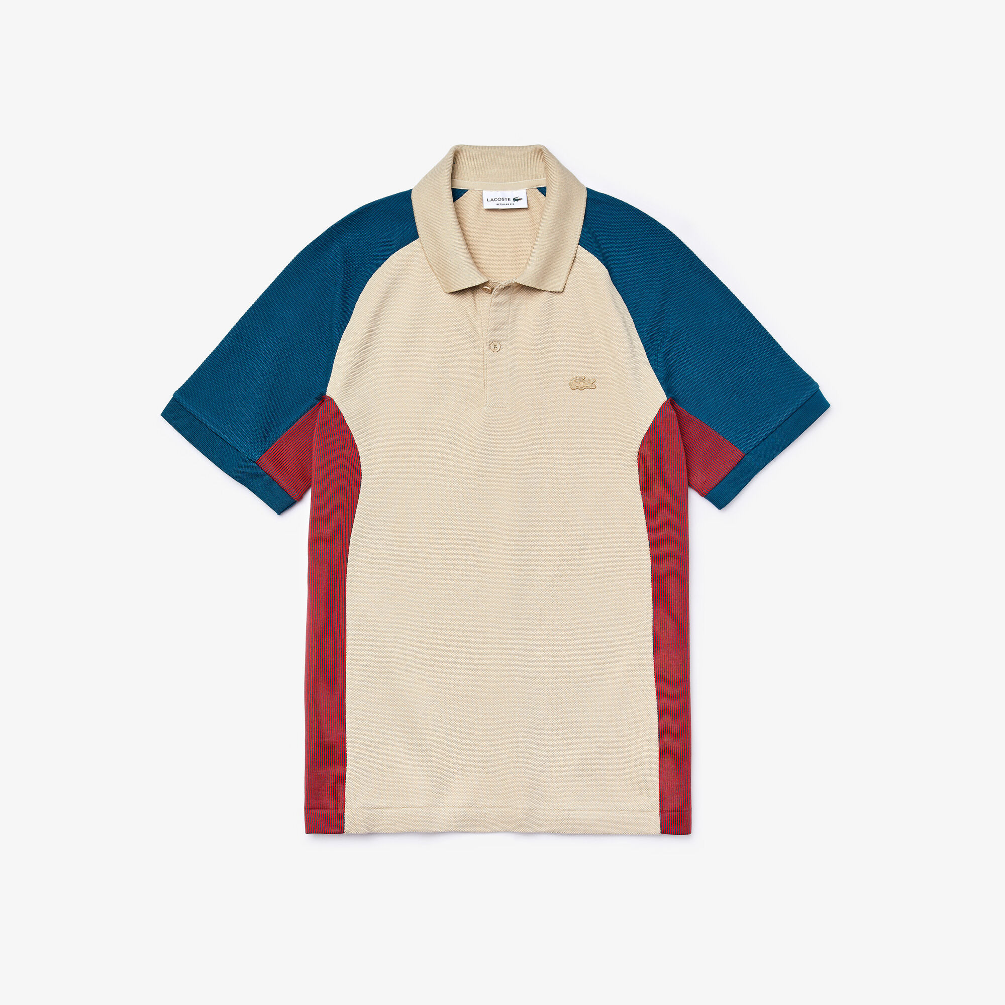 قميص بولو من البيكيه بألوان متعددة من مجموعة Lacoste Colourblock للرجال