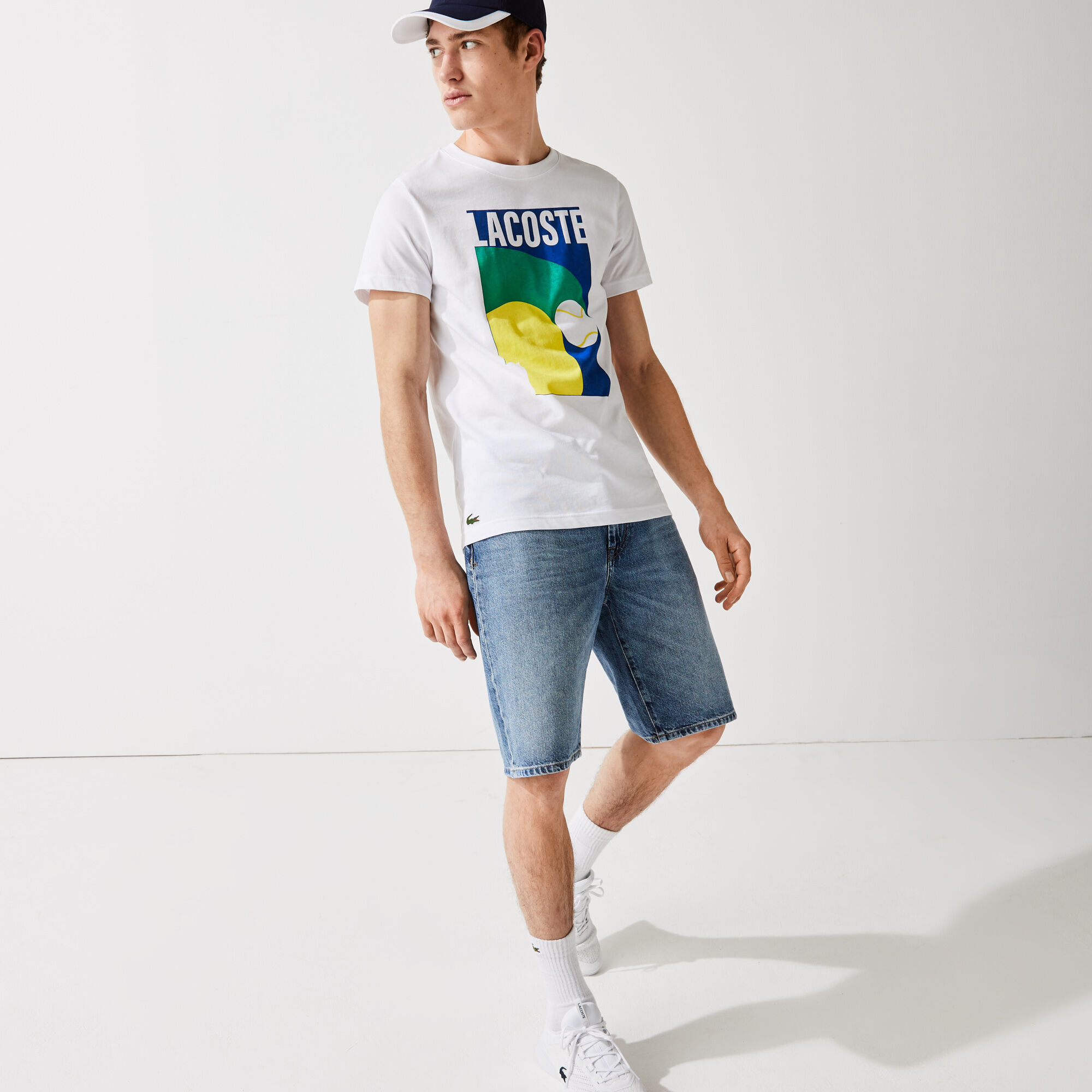 Men’s Lacoste SPORT Breathable Graphic Print T-shirt