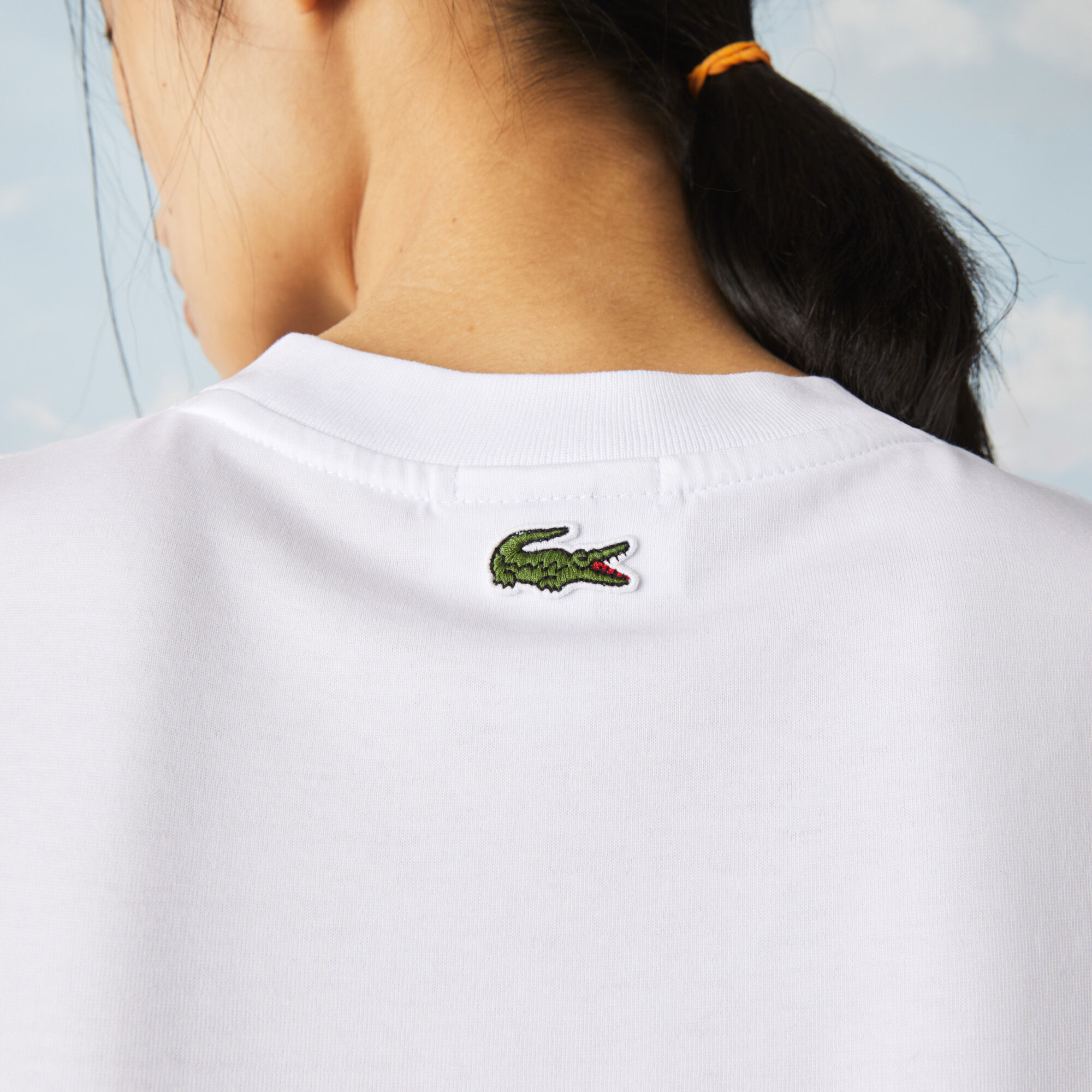 Unisex Lacoste LIVE Polaroid Collaboration Loose Fit Cotton T-shirt