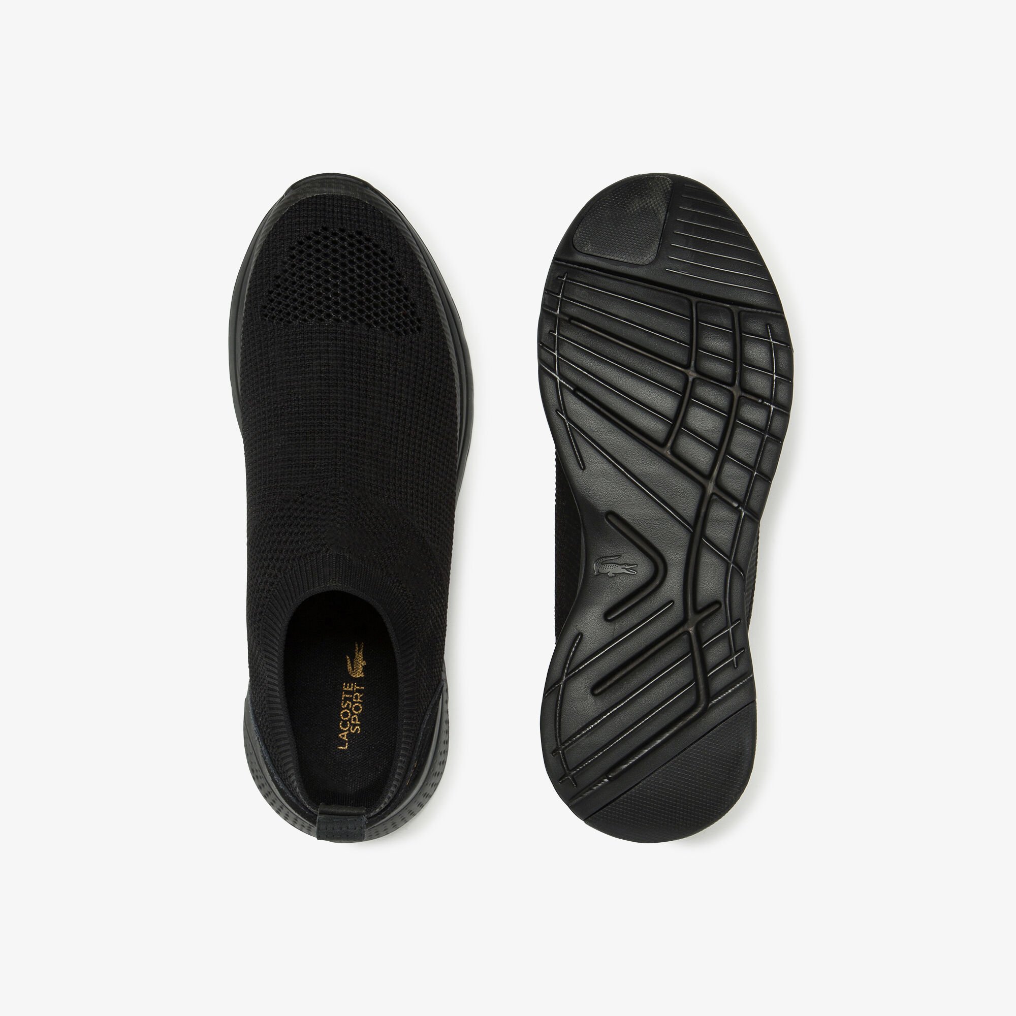 حذاء خفيف بدون كعب محيك من القماش والجلد المدبوغ من مجموعة LT Fit Sock للرجال