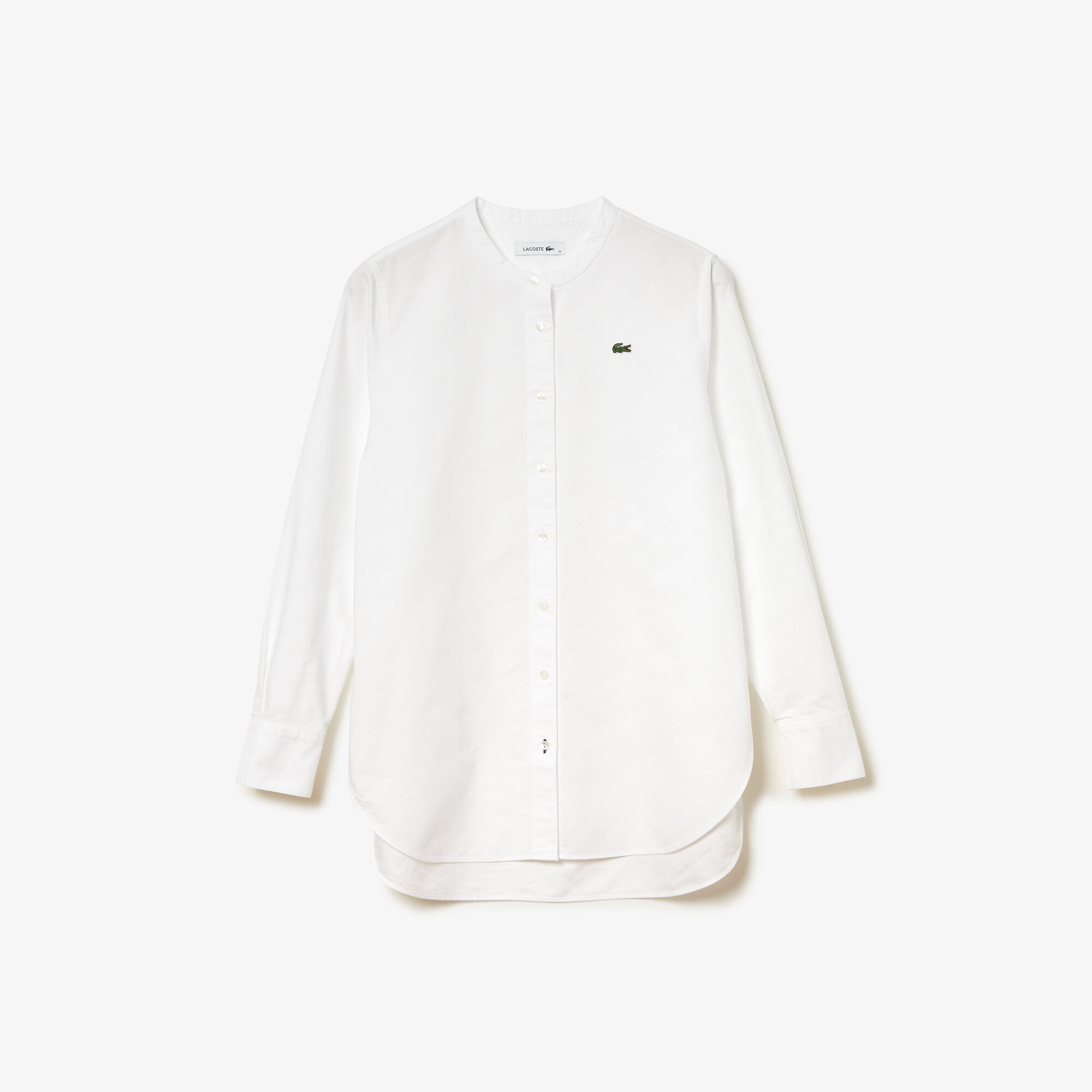 Women’s Regular Fit Mandarin Collar Oxford Cotton Shirt