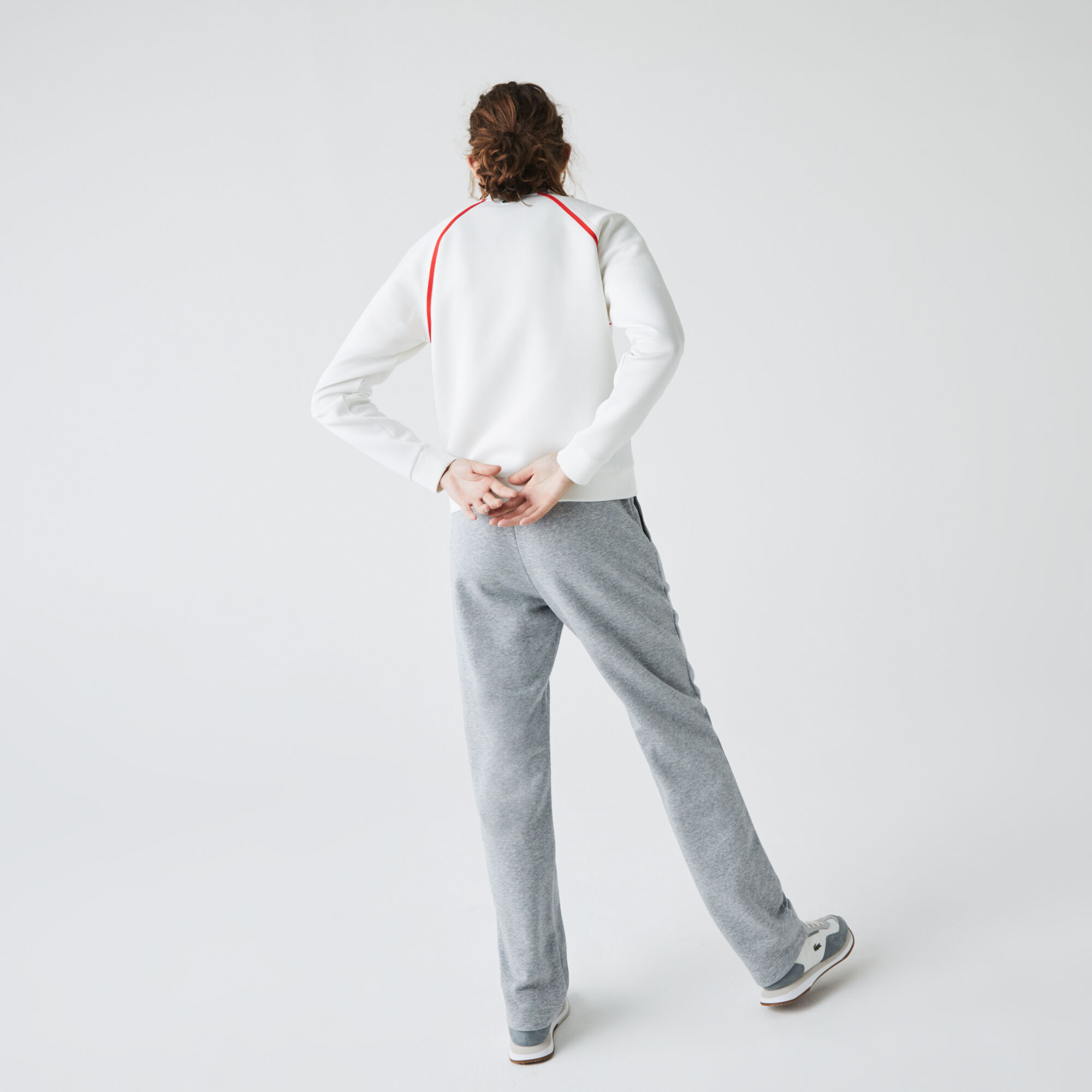 Women’s Stand-Up Collar Vintage Style Zip Sweatshirt