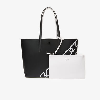 Women's Lacoste Contrast Branding Reversible Shopping Bag
