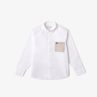 Kids' Lacoste Contrast Pocket Shirt