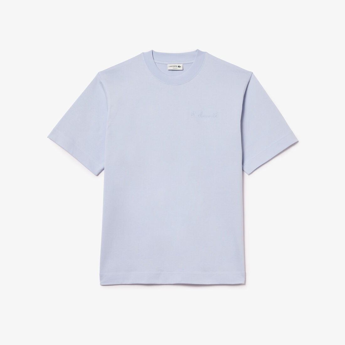 Loose Fit Heavy Cotton Lacoste Embroidery T-shirt