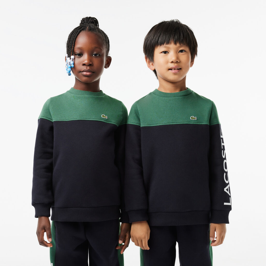 Kids' Colourblock Sweatshirt in Organic Cotton Fleece