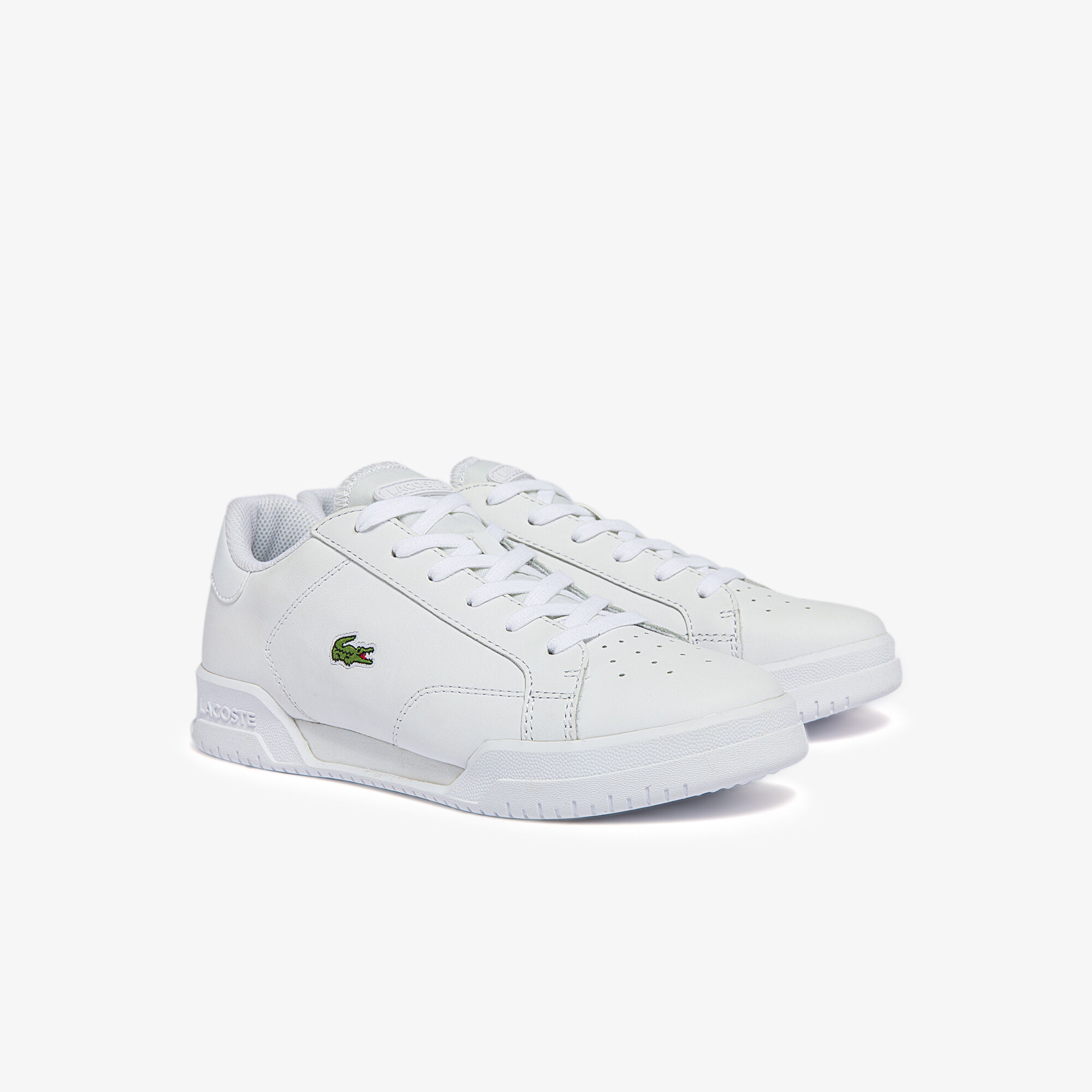 Women's Twin Serve Leather Cupsole Trainers
