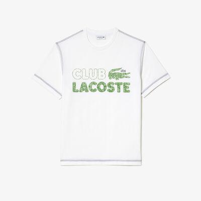 Men's Lacoste Vintage Print Organic Cotton T-shirt