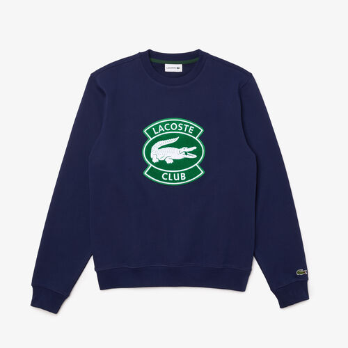 Men’s Lacoste Club Badge Cotton Fleece Sweatshirt