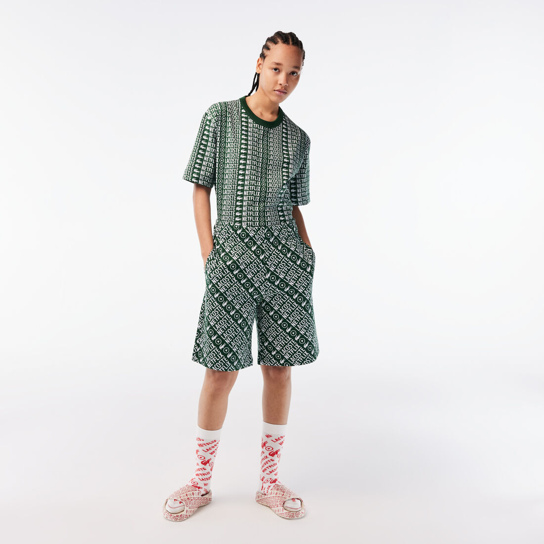 Women's Lacoste x Netflix Organic Cotton Print Shorts