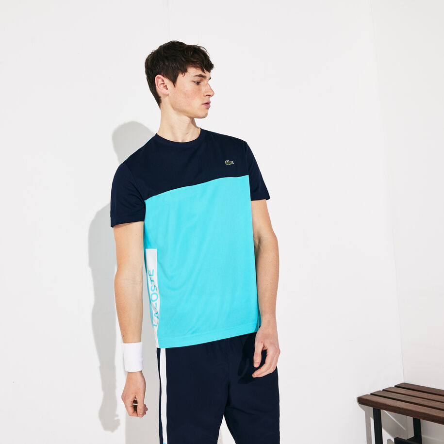 Buy Men's Lacoste SPORT Colourblock Breathable Piqué T-shirt for KWD 33 ...