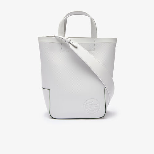 حقيبة تسوق نسائية من قماش البيكيه العمودية الصغيرة من ذا كورت