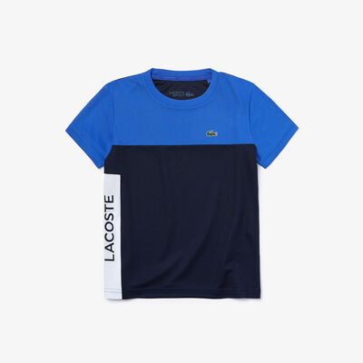 Boys' Lacoste Sport Colourblock Breathable Piqué T-shirt