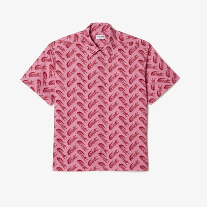 Men's Lacoste Short Sleeve Vintage Print Shirt