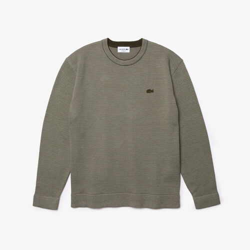 Men’s Crew Neck Cotton Piqué Sweater