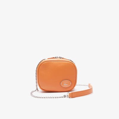 Women's Lacoste Small Square Grained Leather Crossover Bag