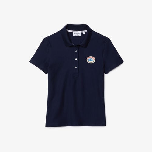 Women’s Lacoste Made In France Slim Fit Organic Cotton Piqué Polo